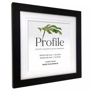 Profile - Elegant Deluxe 5x5/8x8" Photo Frame - Black