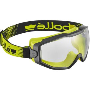 Bollé Safety Black/Yellow Frame Clear Platinum Lens Spectrum Goggle