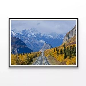 Road Winding Mountainous  Print 100% Australian Made 120x90cm  (Poster)