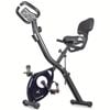NNETM Ultra-Quiet Foldable X-Bike with Heart Rate Monitor & LCD Display(Blue)