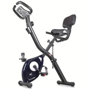 NNETM Ultra-Quiet Foldable X-Bike with Heart Rate Monitor & LCD Display(Blue)