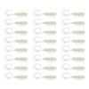 3x 8PK 2.5In Rapala Crush City Soft Plastic Curly Tail Lures - Pearl White