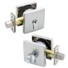 Gainsborough Satin Chrome Smooth Square Deadbolt - Single Cylinder