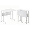 Familand Foldable Computer Desk Home Office Table Study Desks Wooden - White 80cm