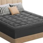 STARRY EUCALYPT Pillowtop Mattress Topper 7cm Charcoal Queen