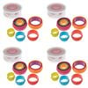 4x 6pc Appetito Double Sided Round Cookie Cutter Multi-Colour