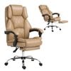 Artiss Ergonomic Office Chair with Headrest Footrest Recliner Computer Gaming Chair Brown