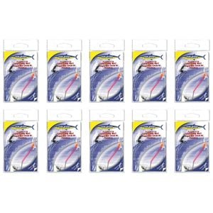 10x Wilson Tangle Free Whiting Rig Stainless Steel Longshank Hook - Size 6