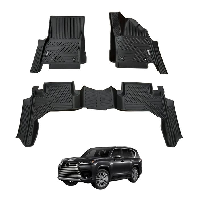 AUSGO Car Floor Mats for LEXUS LX Series LX500d LX600 2021-Onwards All-Weather Floor Liners