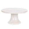 Davis & Waddell Maisie Porcelain Cake Stand Milky White 25.5x25.5x12.6cm
