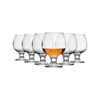 LAV Misket Brandy Snifter Glasses - 390ml - Clear - Pack of 6