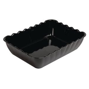 Olympia Kristallon Salad Crock Dishwasher Safe Black SAN 4.25L 335x255x85mm