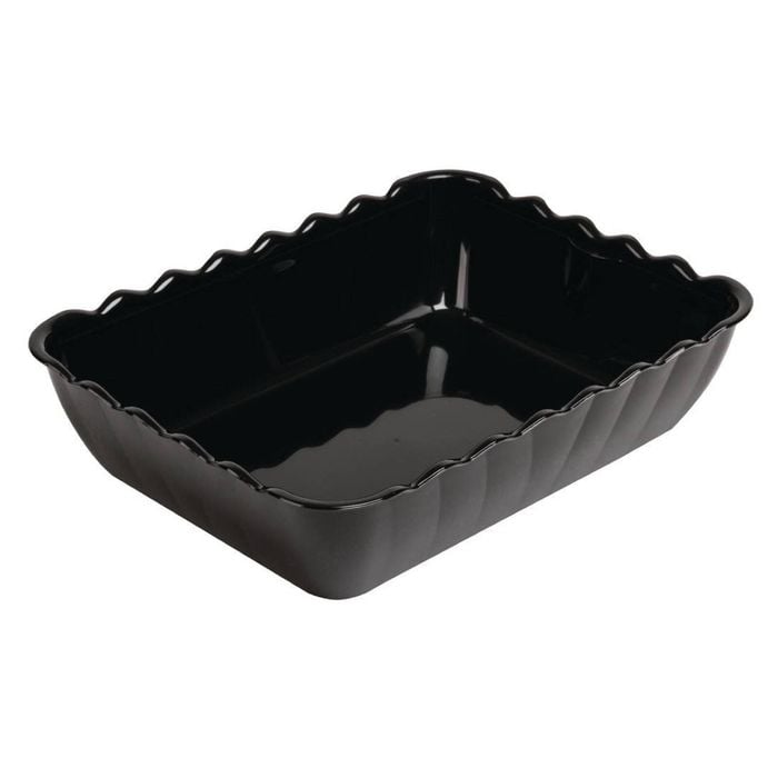 Olympia Kristallon Salad Crock Dishwasher Safe Black SAN 4.25L 335x255x85mm