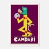 Galrie Campari Viola Vintage Advertising Poster by Fortunato Depero (1928) Classic Art, Poster Only, A1 60 x 84cm (23 x 33inch)