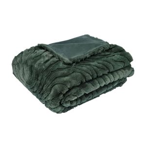 J Elliot Home Rita Sea Kelp Faux Mohair Throw Rug 130 x 160cm
