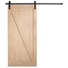 Corinthian 2150 x 1000 x 35mm Internal Barn Door American Oak Moda AWOBD4