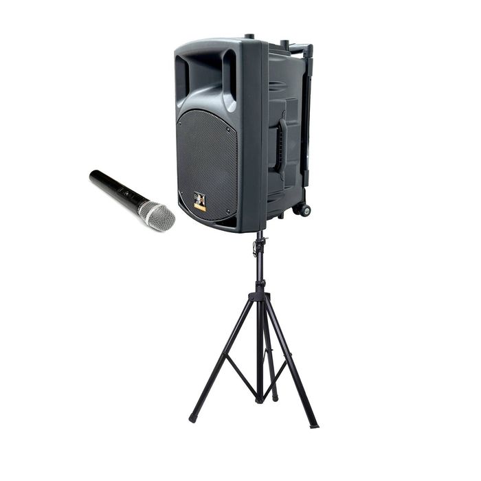 E-lektron EL25-MUS UHF 10" Portable PA Speaker with Microphone and Stand