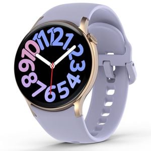Bluetooth Smart Watch V5.3  Call Heart Rate Blood Pressure 1.43" Touch Screen - Purple