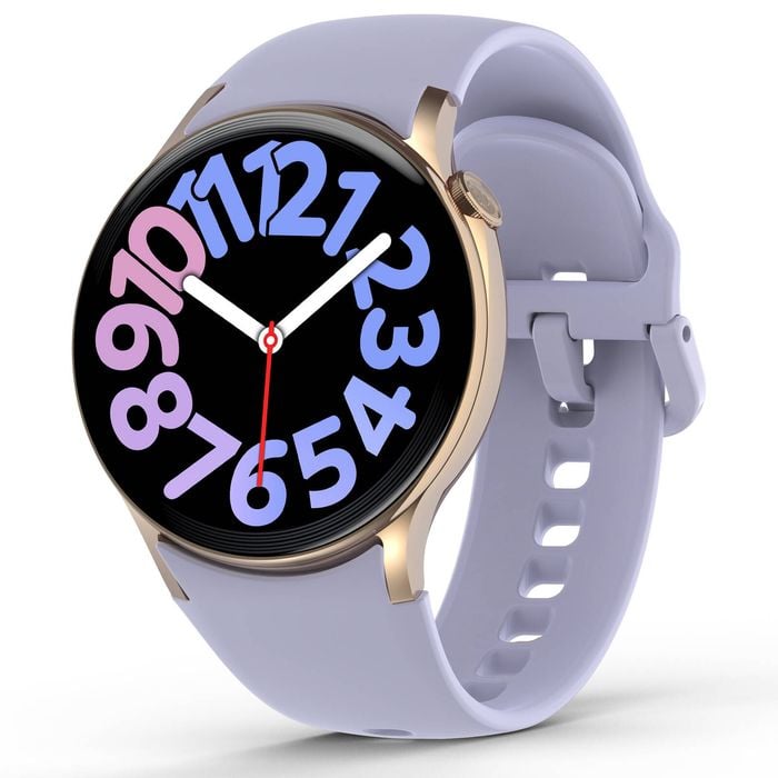 Bluetooth Smart Watch V5.3  Call Heart Rate Blood Pressure 1.43" Touch Screen - Purple