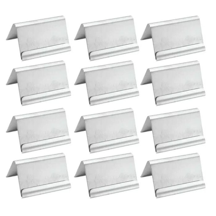 Trenton A-frame Stainless Steel Buffet Card Holder 60mm - Set Of 12