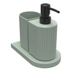 Astin Sinclair Celadon Ribbed 3 Piece Bathroom Set