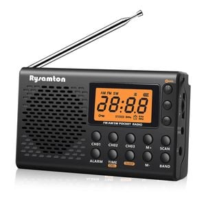 Shortwave Radio With Digital Display Black