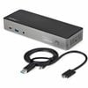 StarTech.com USB-C & USB-A Dock - Hybrid Triple Monitor Laptop Docking Station DisplayPort & HDMI
