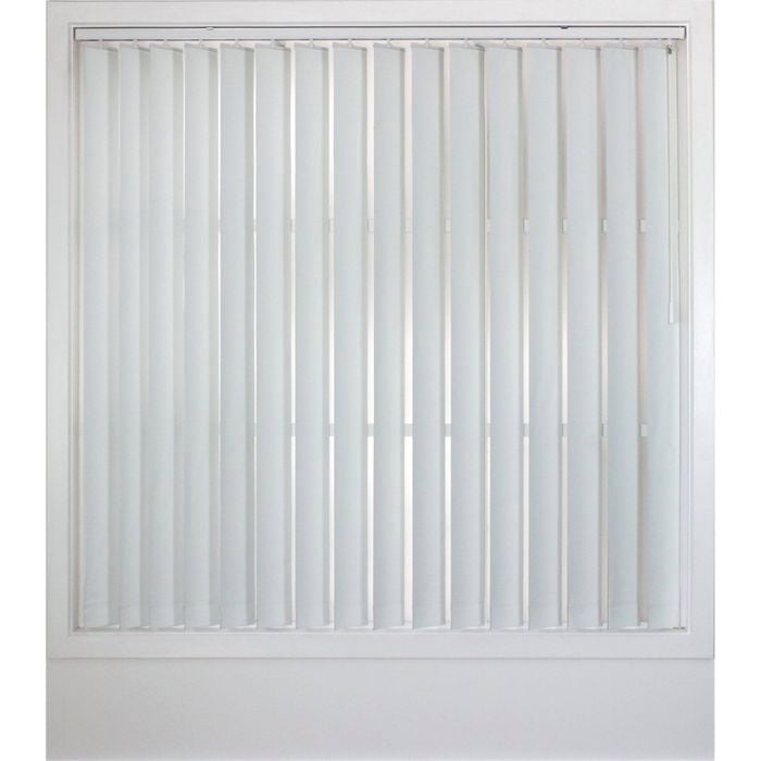 Windoware White Poly Vertical Delta Blind - 2400mm x 2100mm