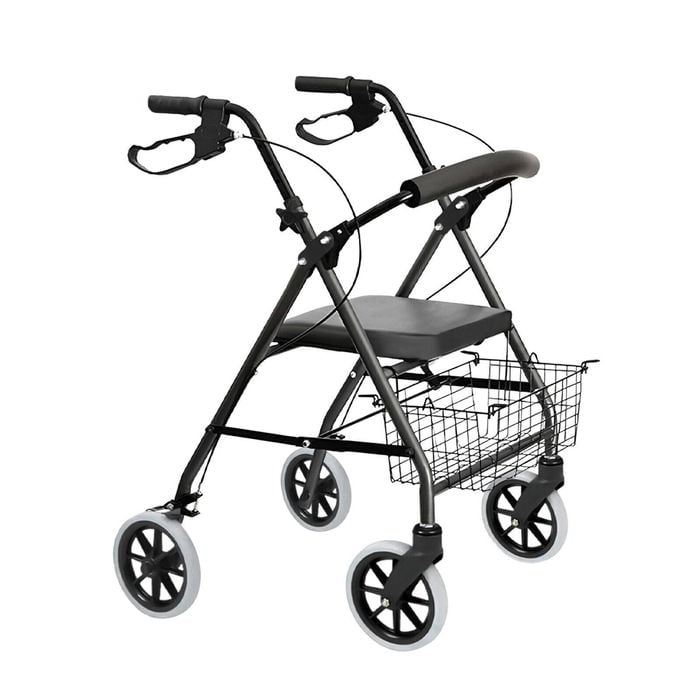 Medipro 4 Wheel Rollator Walking Frame Foldable Rollator Senior Walker Aid