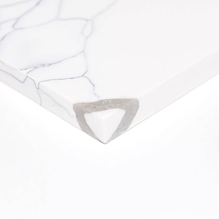 Think Benchtops 3200 x 650 x 20mm Calacatta Solid Modular Benchtop