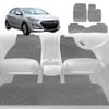 6D Diamond Car Floor Mats for Hyundai i30 2007-2012-Full Set-Grey-Outback GT