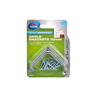 Zenith Angle Bracket 50mm ZP 4pk