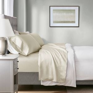 Renee Taylor Double Tencel Lyocell Fibre & Cotton Sheet Set Ivory 700TC