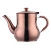 ANYGLEAM Teapot Rose Gold Stainless Steel with Filter for Coffee, Tea, Oil and Liquid Seasonings Container Kettle