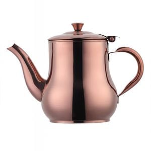 ANYGLEAM Teapot Rose Gold Stainless Steel with Filter for Coffee, Tea, Oil and Liquid Seasonings Container Kettle