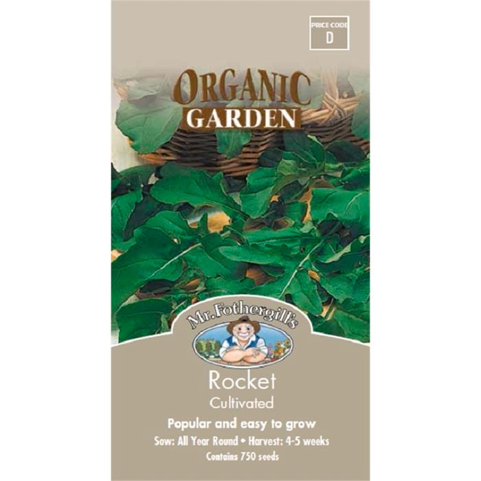 Mr Fothergill's Rocket Cultivated Organic Seeds