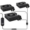 Hygger Aquarium Chiller Cooling Fan 3 Fan Head - Black - Black | 3 Fan Head | HG-051-3-Fan