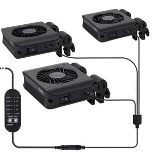 Hygger Aquarium Chiller Cooling Fan 3 Fan Head - Black - Black | 3 Fan Head | HG-051-3-Fan