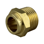 Brasshards 15CX x 15MI Male Connector Brass Capillary