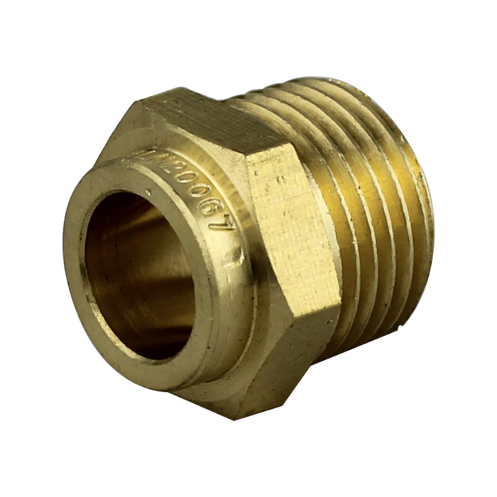 Brasshards 15CX x 15MI Male Connector Brass Capillary