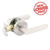 Ikonic Brushed Nickel Sira Passage Lever Set