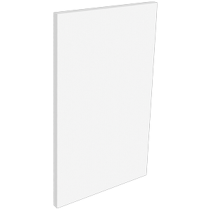 Lugna 512 x 300 x 16mm White End Panel