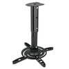 Extendable LCD LED DLP Projector Bracket Ceiling Mount 15kg Black 360 Rotation