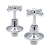Estilo Chrome Jumper Valve Wall Top Assembly Set