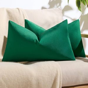 Gioia Casa Outdoor Waterproof Cushion Covers - Emerald Green, 30x50cm
