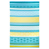 Fab Habitat 150x238cm Multicoloured Blue Tromso Scandanavian Recycled Plastic Outdoor Rug