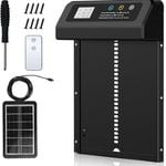 YES4PETS Automatic Aluminum Chicken Coop Door Timer Solar Panel Remote Control Anti Pinch