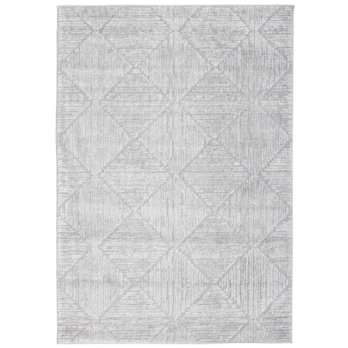 The Rug Connection Elias Shilo Silver 230x160cm - Medium Pet Friendly Indoor Floor Rug