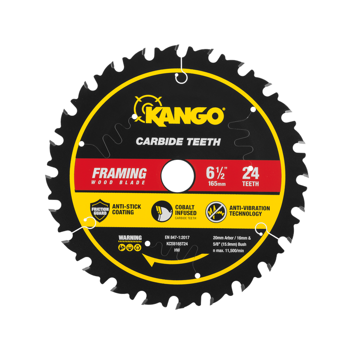 Kango 165mm 24T Wood Circular Saw Blade