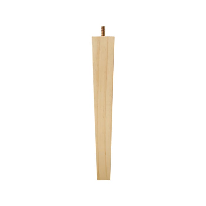 Adoored 53 - 40 x 400mm Squared Tapered Pine Furniture Leg